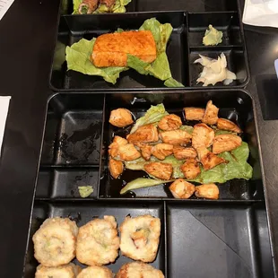 a variety of food items