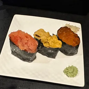 Mentai, Sea Urchin, Salmon Roe