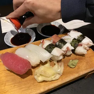 sashimi, sushi and sashimi, food, sushi