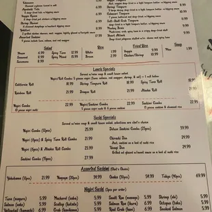 7/10/2021 menu
