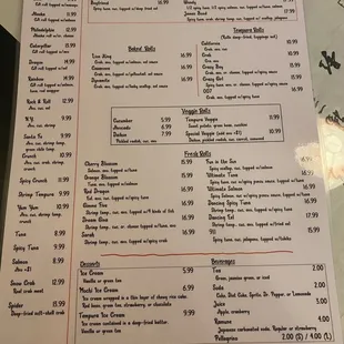 7/10/2021 menu