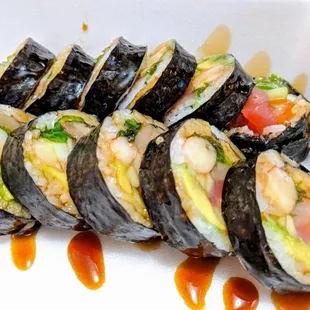 Los Alamos Origami Restaurant titanic roll