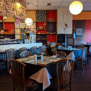 Los Alamos Origami Restaurant interior