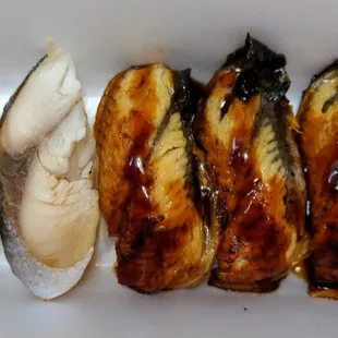 Los Alamos Origami Restaurant eel and mackerel nigiri