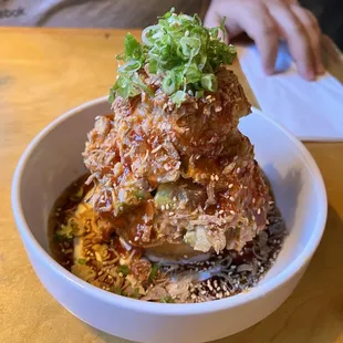 Tastes like grocery store sushi. (Rice Kristy)