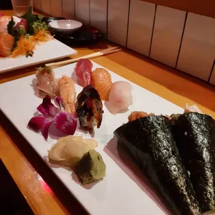 sushi and sashimi, sushi, sashimi, food