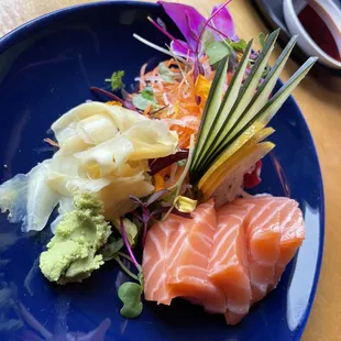 Salmon sashimi