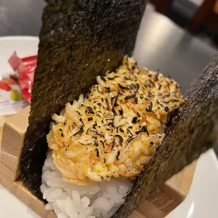 Baked Crab Hand Roll
