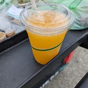 Passionfruit juice agua fresca