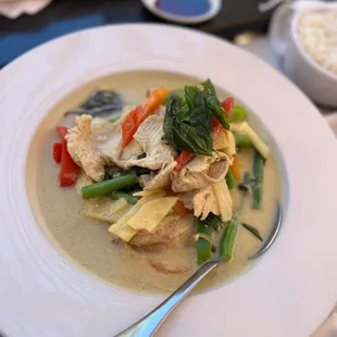 Green curry.