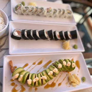 Dragon Roll, salmon roll