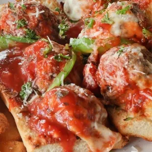 Sicilian Meatball Sandwich