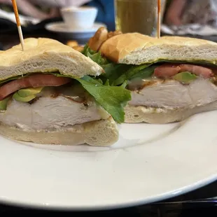 Chicken Grilled Chicken &amp; Avocado Club Sandwich