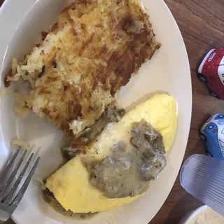 Pork Green Chili Omelette