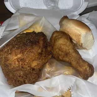 2 piece dark meat. So juicy. 10/10