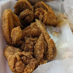 Chicken wing dinner