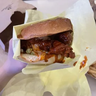 Original Tender Sandwich and Fresh Cut Fries