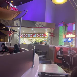 interior, sushi and sashimi