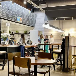 Stepping up to the counter. So many options on the menu