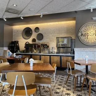 the interior of the restaurant