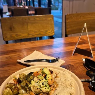 Teriyaki Chicken Bowl is first thing I got it's so good! Definitely coming back! Server was great.