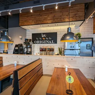 the interior of the original chopshop