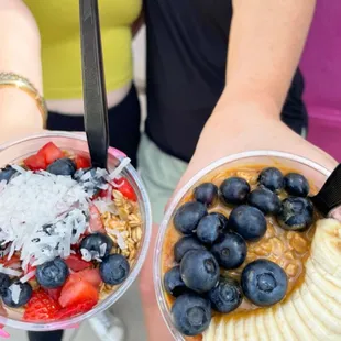 Coconut Chia Pudding + PB+J Greek Yogurt Parfait