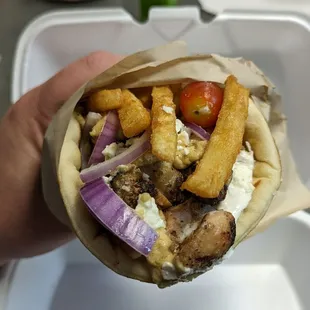 Spicy crazy gyro