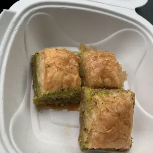 Pistachio Baklavas