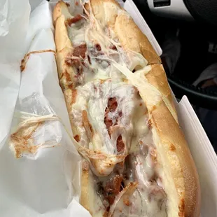 Amazing chicken parm sandwich