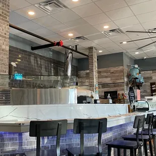 the interior of a restaurant