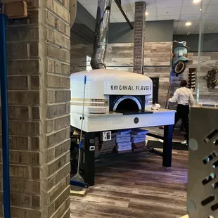 8,000 pound brick oven