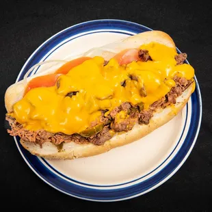 Nacho steak sandwich