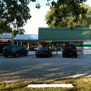 cars parked in front