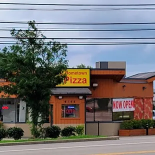 the front of the restaurant