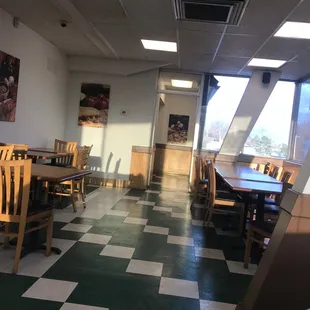 The dining room