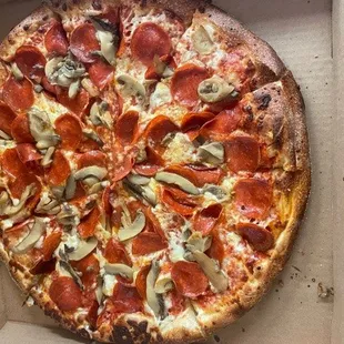 pizza, food