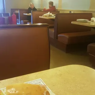 Multiple tables sitting dirty the whole time I was there