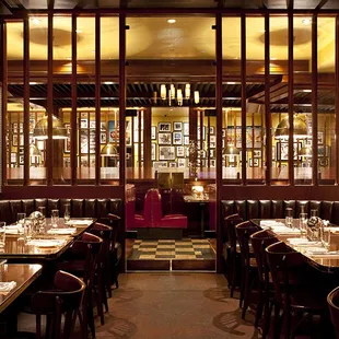 View from the Tony Bennett Room, looking into the Main Dining Room