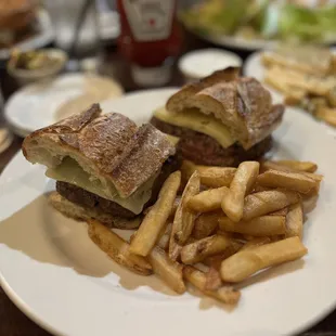 Original Joe-S Famous Hamburger medium rare