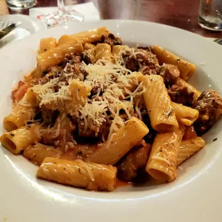 Steak and Sausage Rigatoni