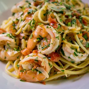 Shrimp Scampi with Linguine