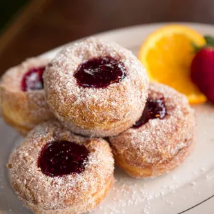 Warm Jelly Donuts -- Offered on the Weekend Brunch Menu