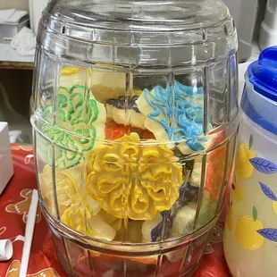 a jar of cookies