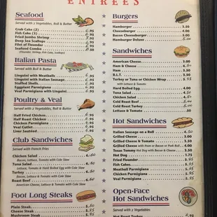 the menu