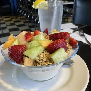 Yogurt parfait (warning it is Greek)