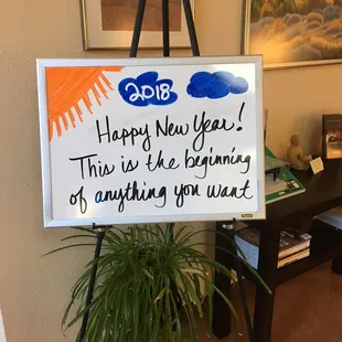 Ever changing motivational board