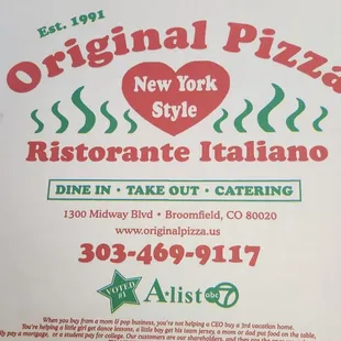 a pizza box with a heart on it