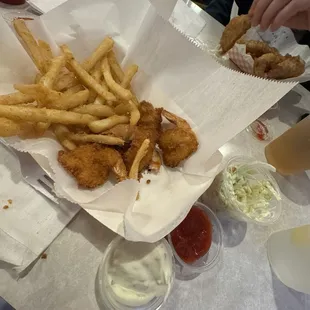 Butterfly shrimp platter