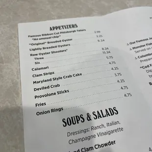 Not really any raw oysters on the menu.